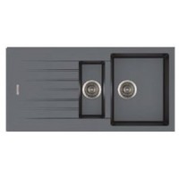 Гранітна мийка Fabiano Classic 100х50х15 Titanium