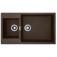 Гранітна мийка Fabiano Quadro 86x50х15 Espresso