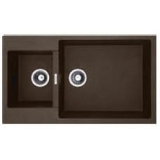 Гранітна мийка Fabiano Quadro 86x50х15 Espresso