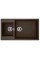 Гранітна мийка Fabiano Quadro 86x50х15 Espresso