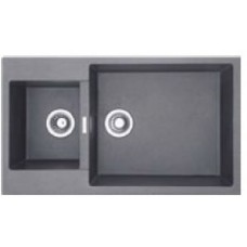 Гранітна мийка Fabiano Quadro 86x50х15 Titanium