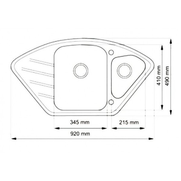 Кухонна мийка Lidz 6080-L декор