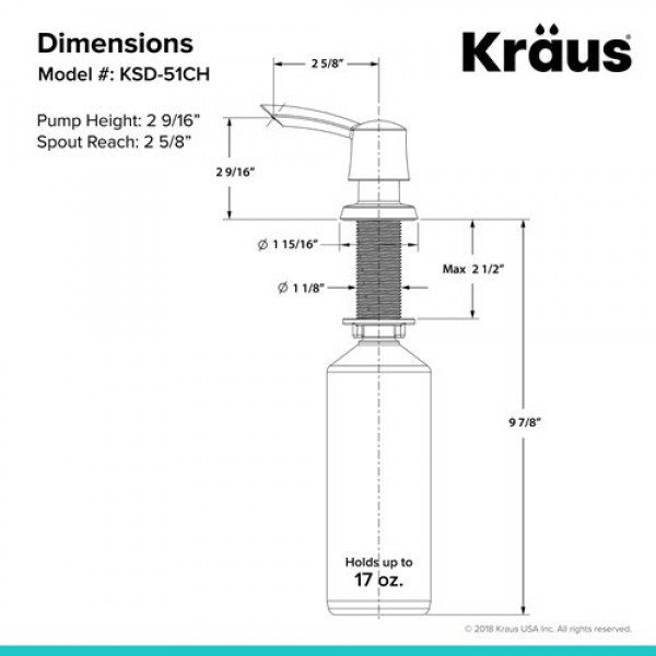 Дозатор Kraus KSD-51 BG