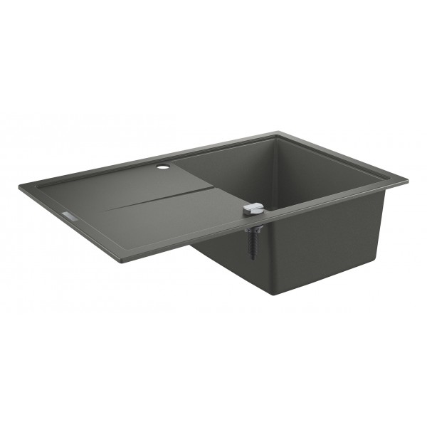 Гранітна мийка Grohe 780х500 Granite Black