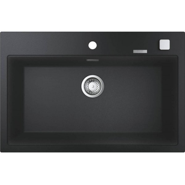 Гранітна мийка Grohe 780х510 Granite Black