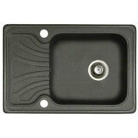 Гранітна мийка Marmorin Dato 650х440 black 02
