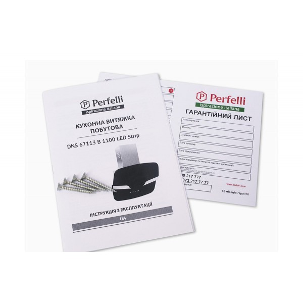 Витяжка Perfelli DNS 67113 B 1100 BL LED Strip