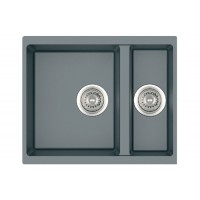 Гранітна мийка Fabiano Quadro 56x46x15 Titanium