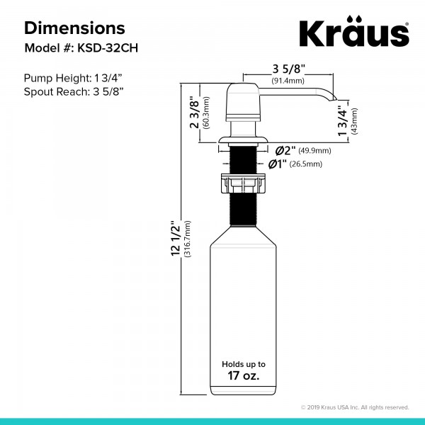 Дозатор Kraus KSD-32CH