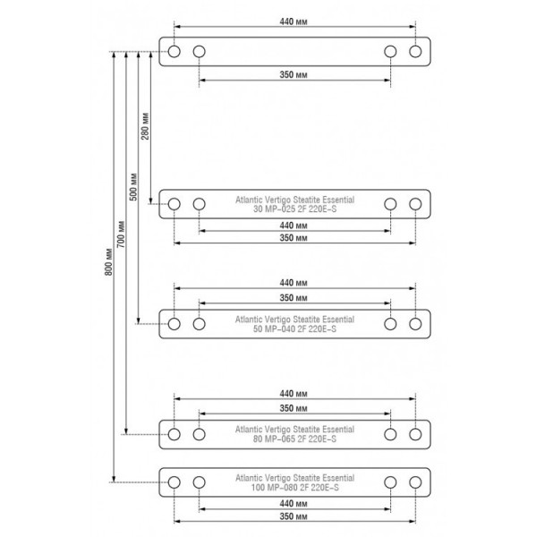 Водонагрівач Atlantic Vertigo Steatite Essential 100 MP-080 2F 220E-S