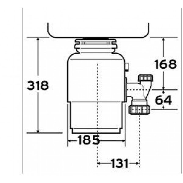Подрібнювач харчових відходів In-Sink-Erator MODEL 66