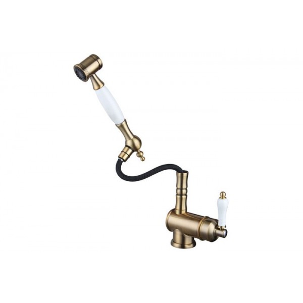 Кухонний змішувач Fabiano FKM 67P SS Brass Antique
