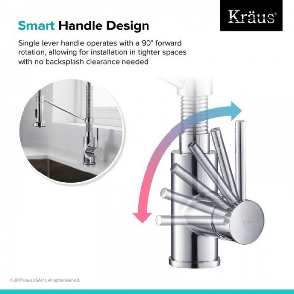 Кухонний змішувач Kraus KPF-1610SFS
