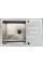 Кухонна мийка Platinum WHITE GLASS 78х51
