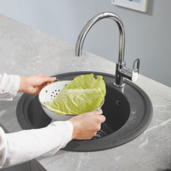 Гранітна мийка Grohe 510 Granite Grey 31656AT0