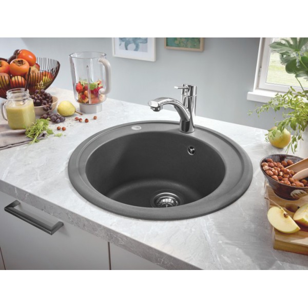 Гранітна мийка Grohe 510 Granite Grey 31656AT0