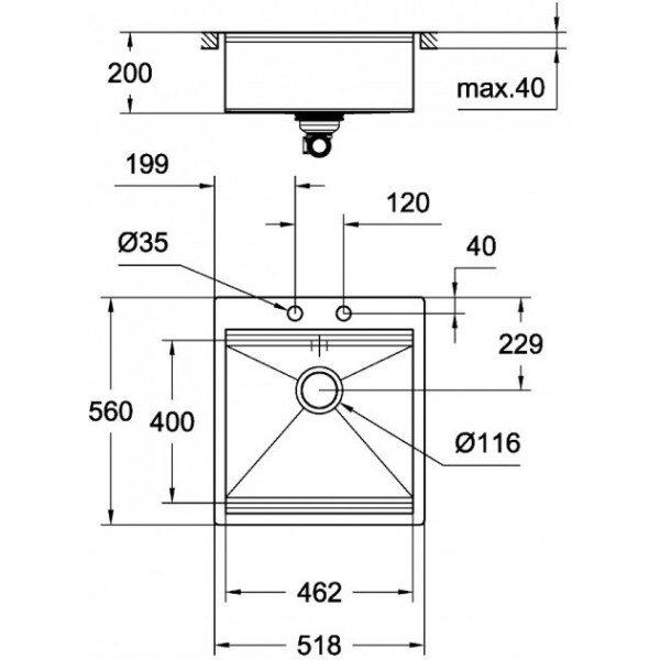 Кухонна мийка Grohe Sink 31583SD1