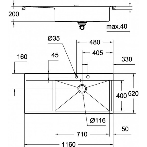 Кухонна мийка Grohe Sink 31582SD1