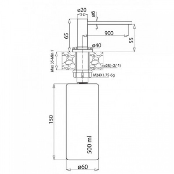 Дозатор Aquasanita DS 601