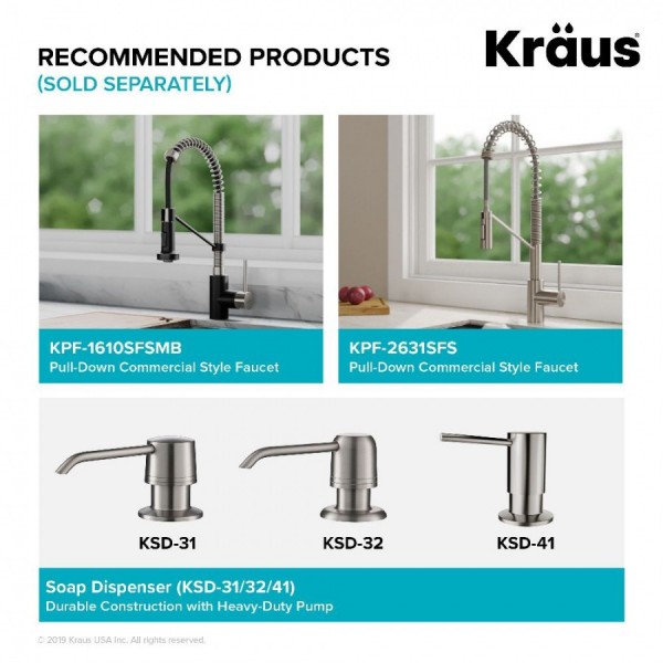 Кухонна мийка Kraus KORE ™ KWT311-25