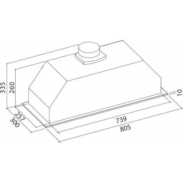 Витяжка Falmec Built-In Max 70 IX