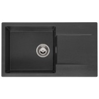 Гранітна мийка REGINOX AMSTERDAM 43 Black Silvery