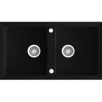 Гранітна мийка Marmorin Cire 87х50 black 02