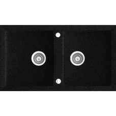Гранітна мийка Marmorin Cire 87х50 black 02