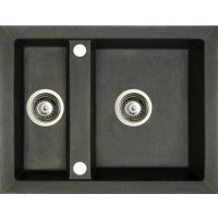 Гранітна мийка Marmorin Cire 630х500 black 02