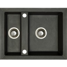 Гранітна мийка Marmorin Cire 630х500 black 02