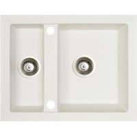 Гранітна мийка Marmorin Cire 630х500 white 06