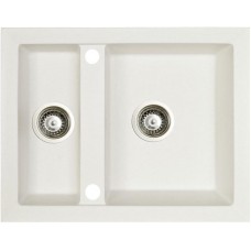 Гранітна мийка Marmorin Cire 630х500 white 06
