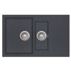 Гранітна мийка AQUASanita Tesa SQT151W графіт