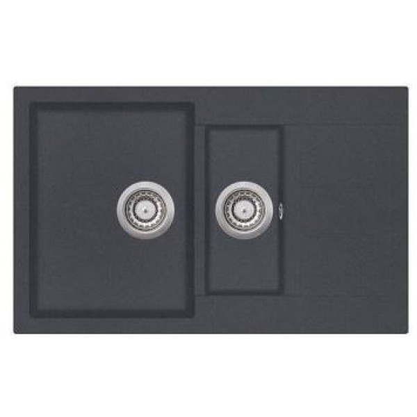 Гранітна мийка AQUASanita Tesa SQT151W графіт