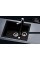 Гранітна мийка AQUASanita TESA SQT150W графіт
