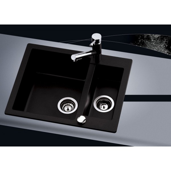 Гранітна мийка AQUASanita TESA SQT150W світло сірий