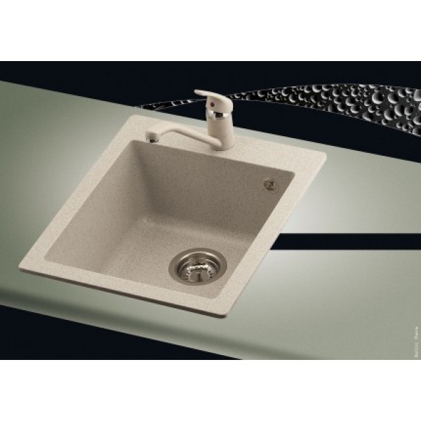 Гранітна мийка AQUASanita SIMPLEX SQS100 бежевий