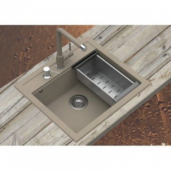 Гранітна мийка AQUASanita QUADRO SQQ100 силіка