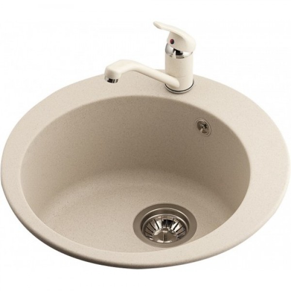 Гранітна мийка AQUASanita Clarus SR100 бежевий