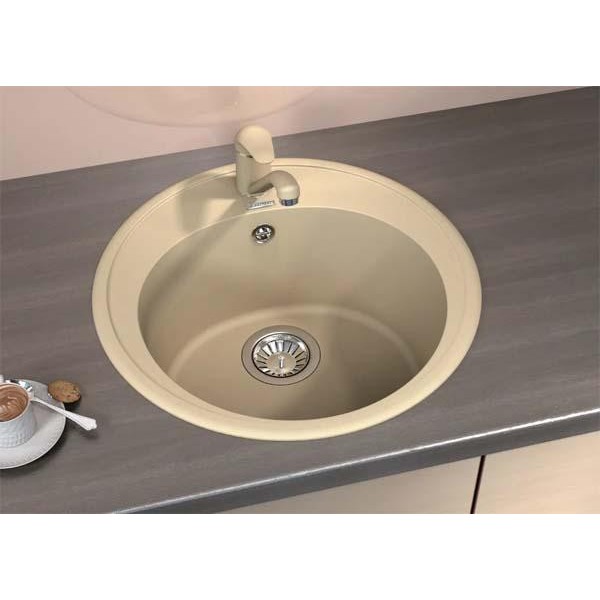 Гранітна мийка AQUASanita Clarus SR100 бежевий