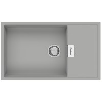 Гранітна мийка Fabiano Cubix 86x50 XL Grey Metallic