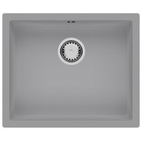 Гранітна мийка Fabiano Quadro 55x46 Grey Metallic