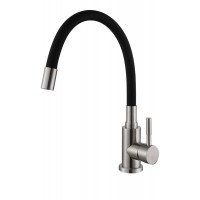 Кухонний змішувач Fabiano FKM 56 SS Flex Inox (Black)