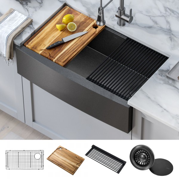 Кухонна мийка Kraus KWF210-33PGM