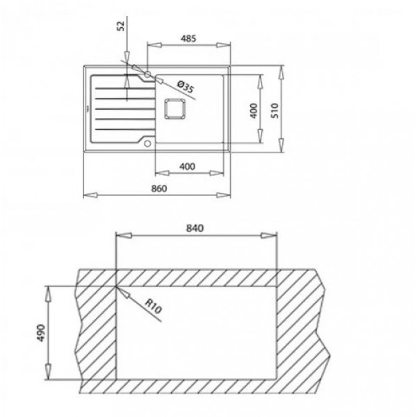 Кухонна мийка Teka DIAMOND 1B 1D 86 ST