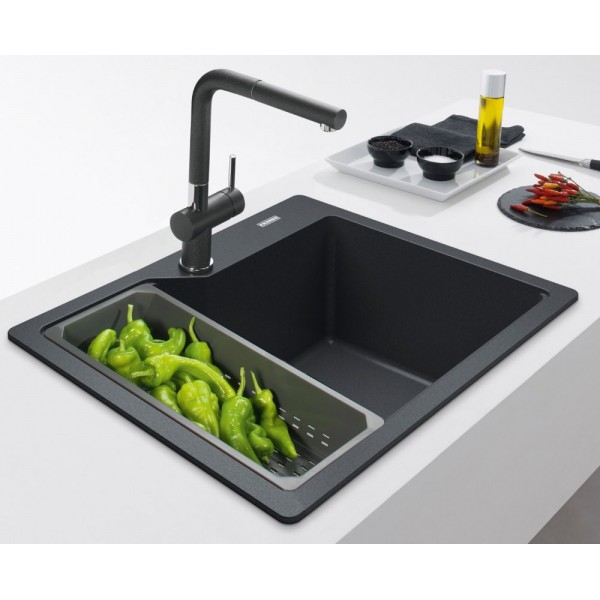 Гранітна мийка Franke URBAN UBG 610-56 черный мат