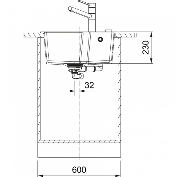 Гранітна мийка Franke URBAN UBG 610-56 онікс
