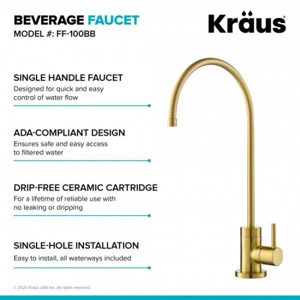 Кран для фільтра Kraus FF-100BB