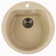 Кухонна мийка Granitika Round Bevel беж
