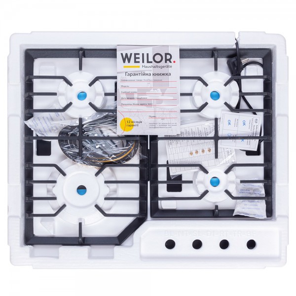 Варильна поверхня  WEILOR GM 624 WH